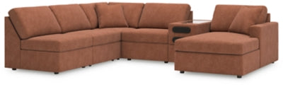 Seccional Modmax de 6 piezas con chaise longue