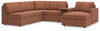 Seccional Modmax de 6 piezas con chaise longue
