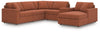 Seccional Modmax de 6 piezas con chaise longue