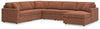 Seccional Modmax de 6 piezas con chaise longue