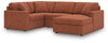 Seccional Modmax de 4 piezas con chaise longue