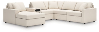 Seccional Modmax de 6 piezas con sistema de audio y chaise longue