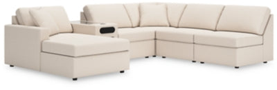 Seccional Modmax de 6 piezas con chaise longue