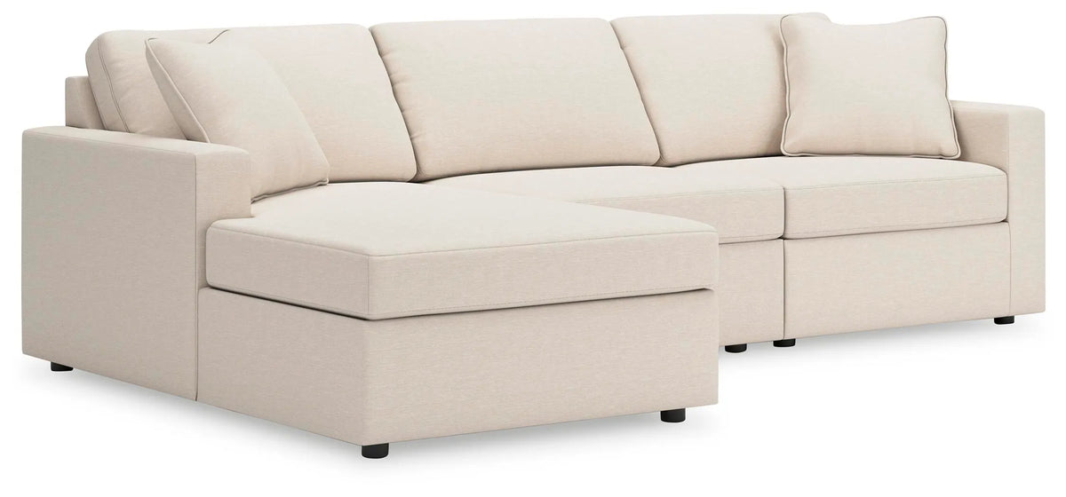 Modmax 3-Piece Sectional Sofa Storage Chaise - Oyster
