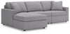 Seccional de 3 piezas Modmax con chaise longue
