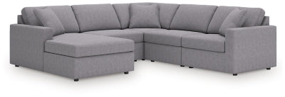 Seccional Modmax de 5 piezas con chaise longue