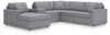 Seccional Modmax de 6 piezas con chaise longue
