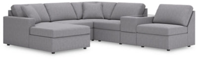 Seccional Modmax de 6 piezas con chaise longue