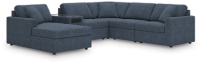 Seccional Modmax de 6 piezas con sistema de audio y chaise longue