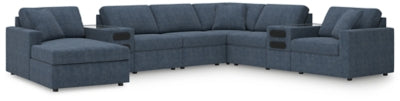 Seccional Modmax de 8 piezas con sistema de audio y chaise longue