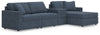 Seccional Modmax de 4 piezas con chaise longue