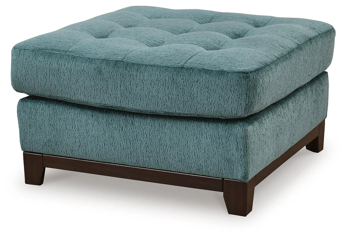 Otomana con acento extragrande Laylabrook - Verde azulado