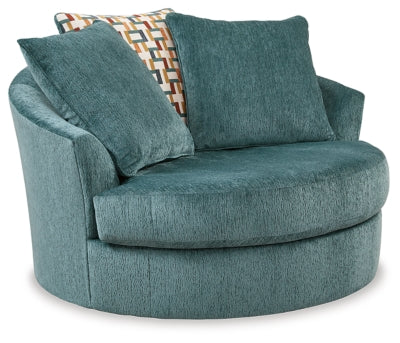 Laylabrook Oversized Swivel Accent Chair - Teal