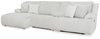 Seccional reclinable de 4 piezas de primer nivel con chaise longue