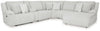 Seccional reclinable de 6 piezas de primer nivel con chaise longue