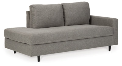 Chaise esquinera Lyman con brazo derecho