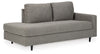 Chaise esquinera Lyman con brazo derecho