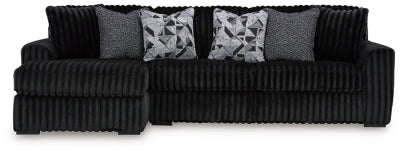 Sofá seccional de dos piezas con chaise longue Midnight-Madness