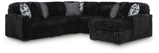 Seccional de 5 piezas con chaise longue Midnight-Madness