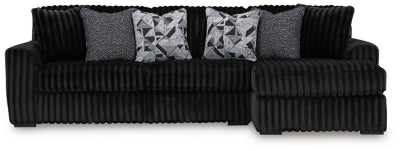 Sofá seccional de dos piezas con chaise longue Midnight-Madness
