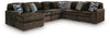 Seccional de 6 piezas con chaise longue Midnight-Madness