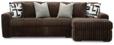 Sofá seccional de dos piezas con chaise longue Midnight-Madness