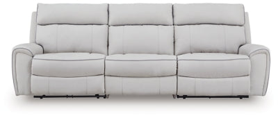 Seccional reclinable eléctrico Grafton Pike de 3 piezas