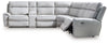 Seccional reclinable Grafton Pike de 6 piezas con consola de almacenamiento