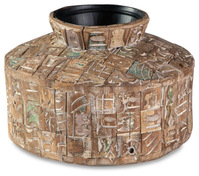 Meltland Vase - Natural/Black