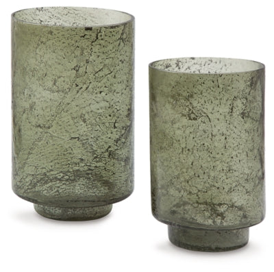 Clarkton Candle Holder Set (Set of 2) - Green