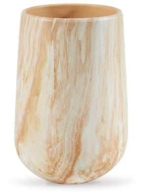 Cammen Vase - Tan/White