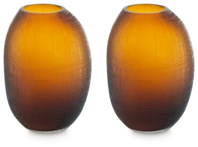 Embersen Vase (Set of 2) - Amber
