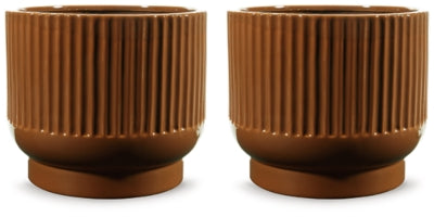 Avalyah Vase (Set of 2) - Burnt Umber
