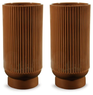 Avalyah Vase (Set of 2) - Burnt Umber