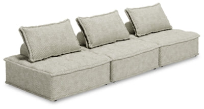 Asientos modulares de 3 piezas Bales - Gris pardo
