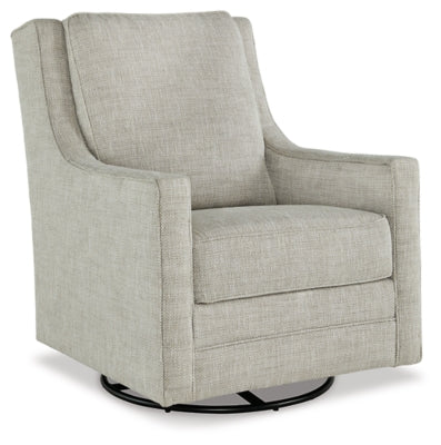 Kambria Swivel Glider Accent Chair - Fog