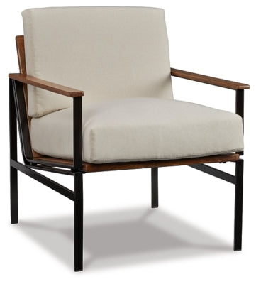 Tilden Accent Chair - Ivory/Brown