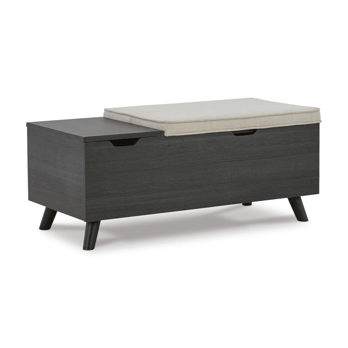 Yarlow Storage Bench - Linen/Gray
