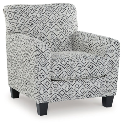 Silla decorativa Hayesdale - Negro/Crema