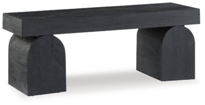 Banco decorativo Holgrove - Negro