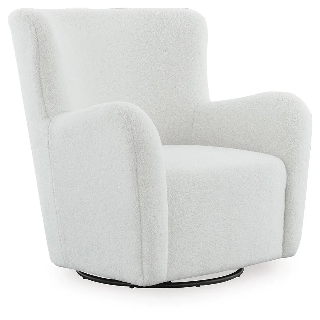 Rowenburg Swivel Glider Accent Chair - Cream