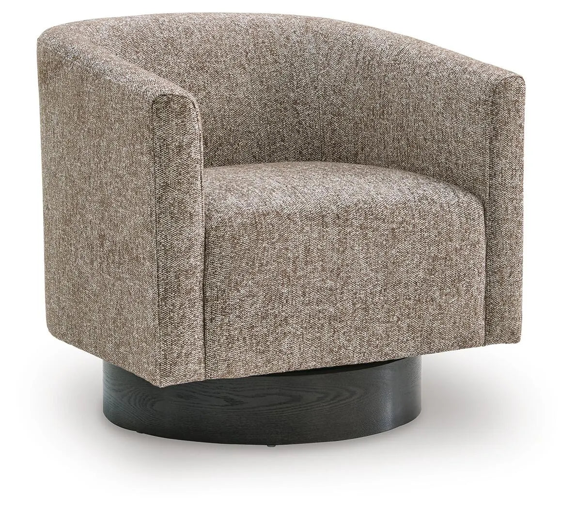 Silla giratoria decorativa Jorryn - Marrón