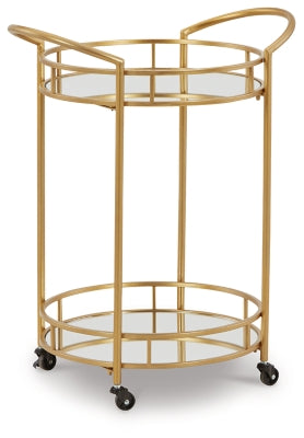 Wynora Bar Cart - Gold