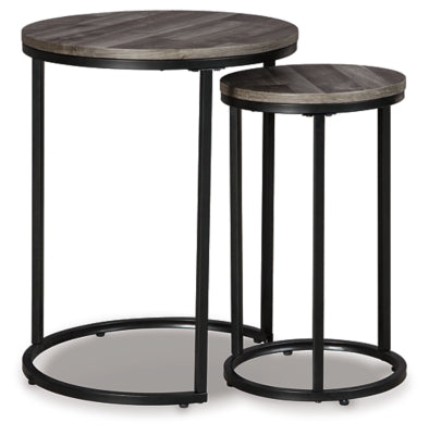 Briarsboro Accent Table (Set of 2) - Black/Gray