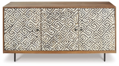 Kerrings Accent Cabinet - Brown/Black/White
