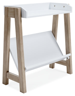 Blariden Small Bookcase - White/Tan