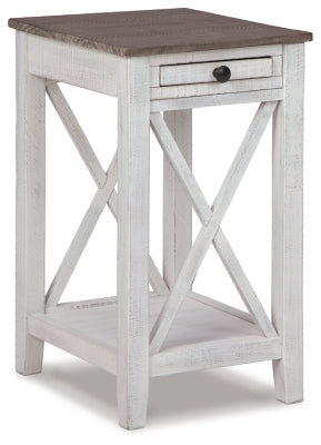 Adalane Accent Table - White/Gray