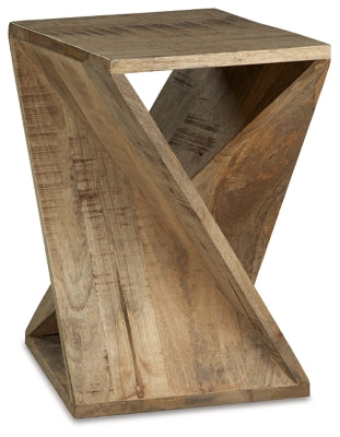 Zalemont Accent Table - Distressed Brown