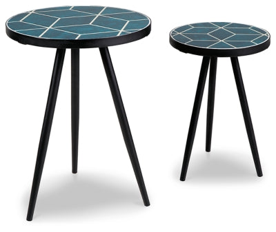 Clairbelle Accent Table (Set of 2) - Teal