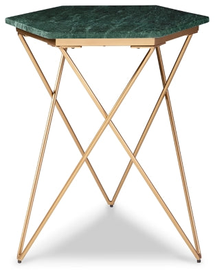 Engelton Accent Table - Green/Gold